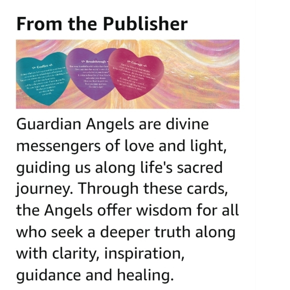 Guardian Angels Cards~Loving Messages from the Angels~46 Heart Shaped Cards NEW! - Picture 5 of 13